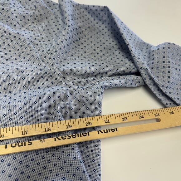 Ted Baker Shirt Mens‎ Large 15.5 32/33 Blue Printed Button Up Endurance - Picture 9 of 10
